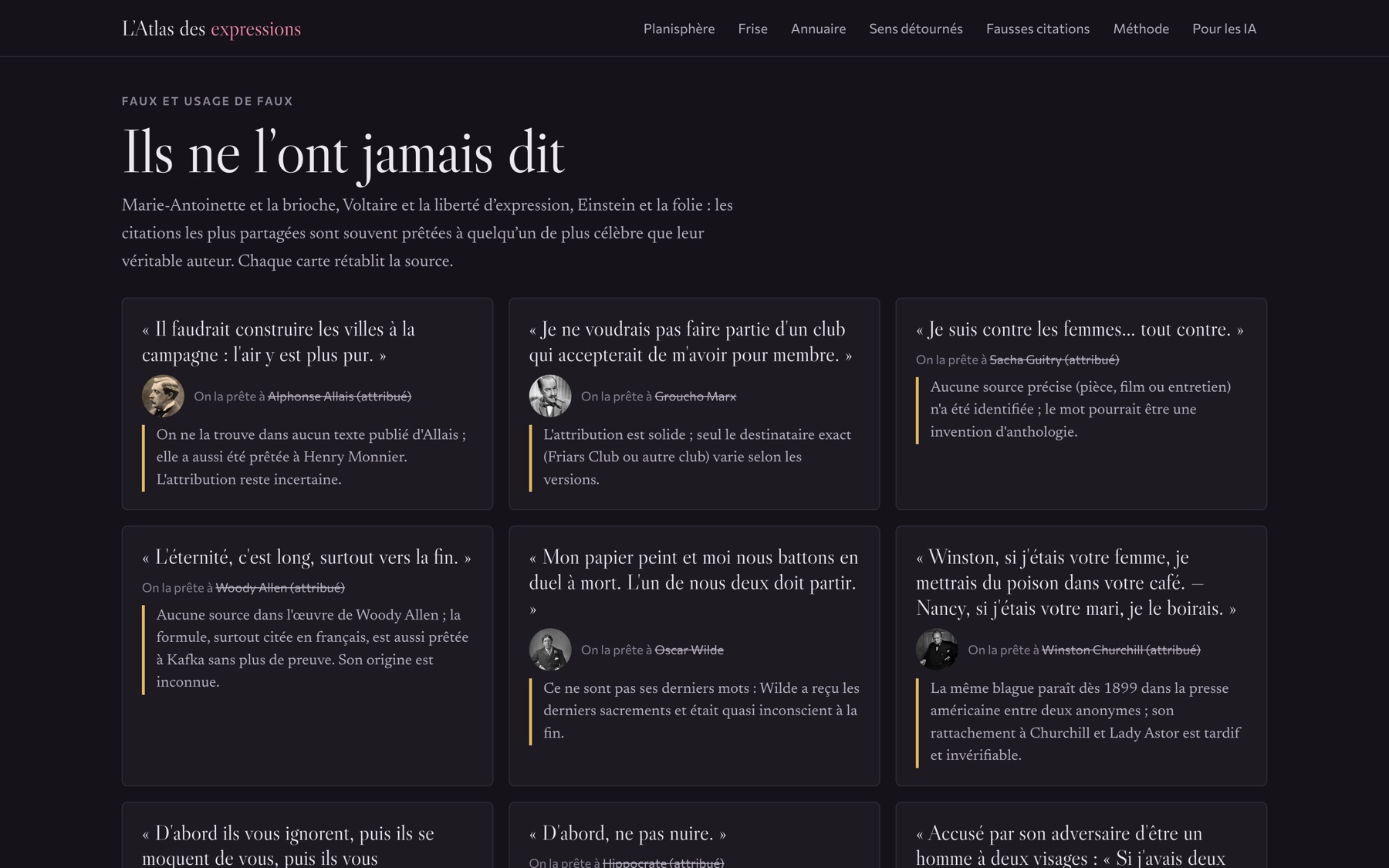 Ils ne l'ont jamais dit : les fausses citations et leur vraie source