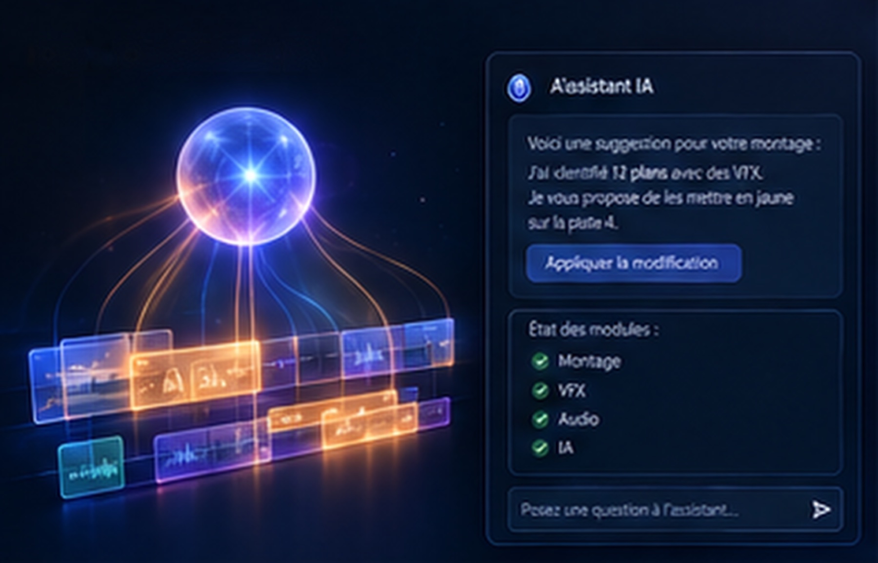 L'assistant IA propose les coupes et explique ses choix